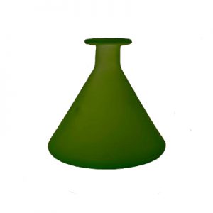 Drake Glass Vase Aroma Diffuser Cone Green