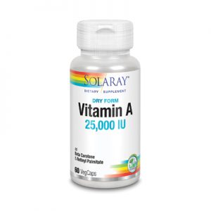 Solaray Vitamin A Dry-Emulsified 25000 I.U. 60 cap