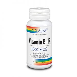 Solaray Vitamin B-12 1000 mg 90 Lozenges
