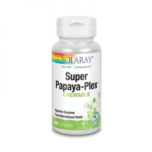 Solaray Super Papaya Plex - Mint flavor 90 cap