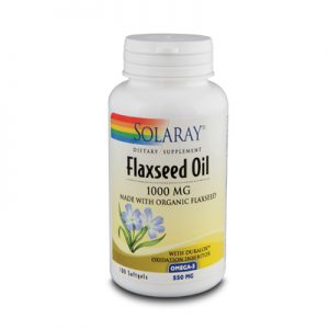 Solaray Flaxseed Oil-1000-Organic-100 Softgels