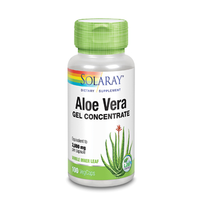 Solaray Aloe Vera Gel 2g. 100 Caps