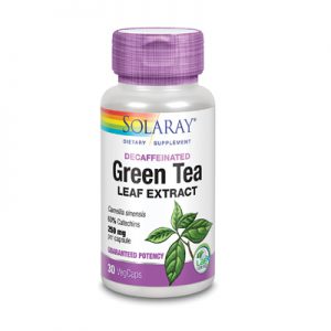 Solaray Green Tea Extract De-caffeinated 250 mg 30 Caps