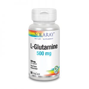 Solaray L-Glutamine 500 mg. 50 Veg. capsules