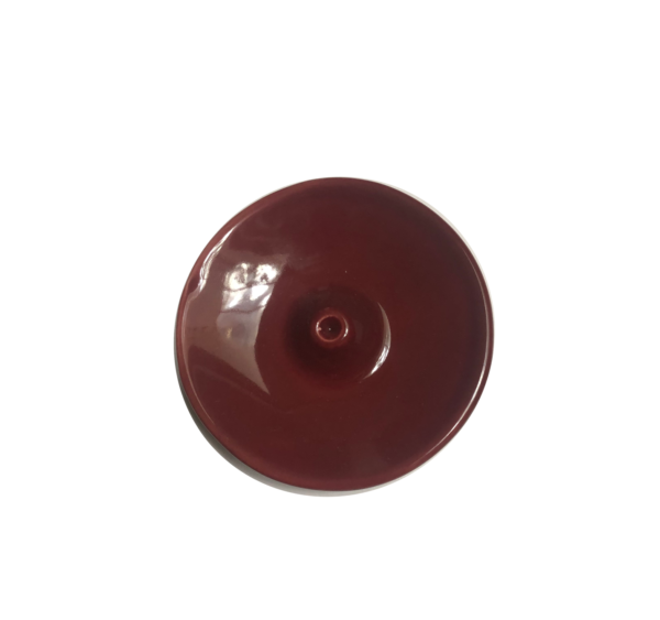 Drake Incense Holder Ceramic Plate Burgundy