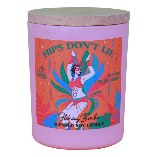 The Flaming Bomba Scented Soy Candle "Hips don't Lie"