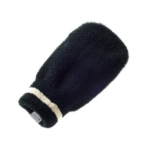 Hydrea London Professional Exfoliating Spa Mitt Black