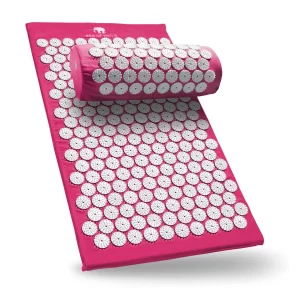 Bed Of Nails Acupressure Mat & Pillow – Pink Set