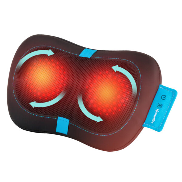 HoMedics Portable Shiatsu Pillow with Soothing Heat SP-50H