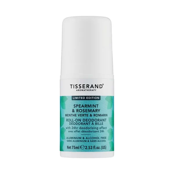 Tisserand Spearmint And Rosemary Roll-On Deodorant 75ml