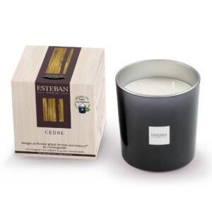 Esteban Paris Refillable Large Size Scented Candle Cedar 450g