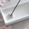 Shoyeido Silver Incense Holder Cherry Blossoms