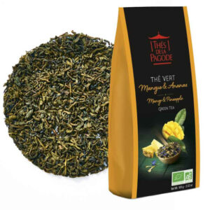 Thés de La Pagode® Organic Green Tea with Mango and Pineapple