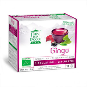 Thés de La Pagode® Organic Gingo Green Tea - 18 Tea bags